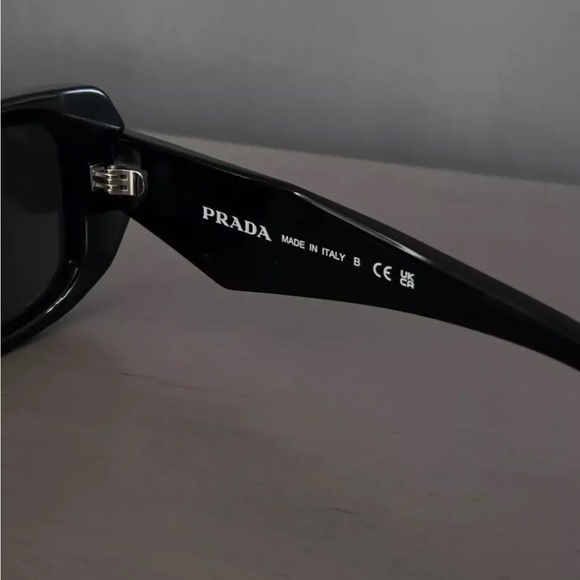 Prada PR190 1AB5S154 Women's Sunglasses 49 mm Black / Dark Grey Lens - Picture 4 of 9